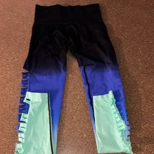 Ombré PINK leggings worn once